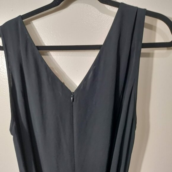 Everlane The City Stripe Draped Jumpsuit Wide Leg Tie Waist Size 14 - Picture 7 of 10